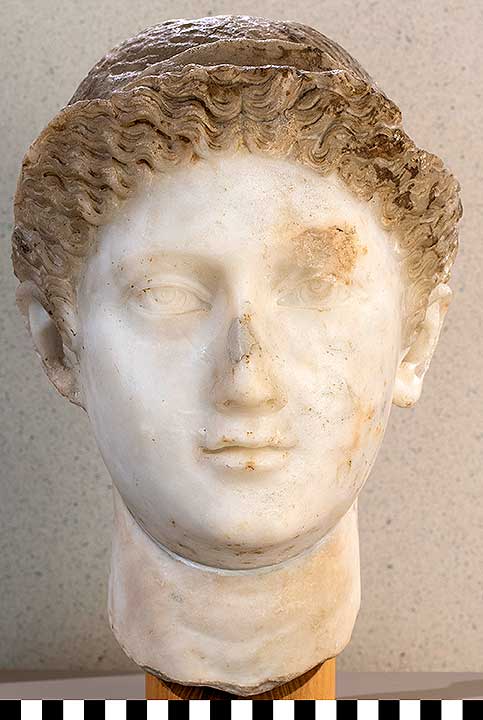 Thumbnail of Roman Sculpture Bust: Marble Head of a Woman (Empress Fausta) (1982.07.0001)