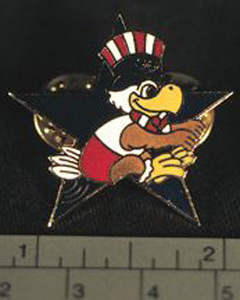 Thumbnail of Commemorative Olympic Pin Set: Eagle, Blue Star (1984.04.0001J)
