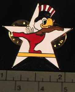 Thumbnail of Commemorative Olympic Pin Set: Eagle on Balance Beam, White Star (1984.04.0001S)