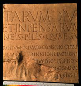Thumbnail of Plaster Cast: Res Gestae, Latin Inscription, Second Panel (1900.12.0095)