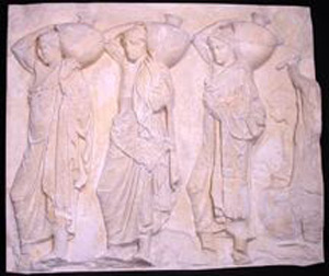 Thumbnail of Plaster Cast of North Parthenon Frieze Panel - Four Wine Carriers (1911.03.0007)