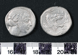 Thumbnail of Coin: Tetradrachm, Lentini (1900.63.0005)