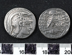 Thumbnail of Coin: Tetradrachm, Athens (1900.63.0023)