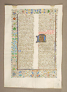 Thumbnail of Illuminated Manuscript Page, Writing of Saint Jerome (1950.06.0002)