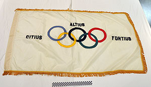 Thumbnail of Commemorative Olympic Flag (1977.01.0002A)