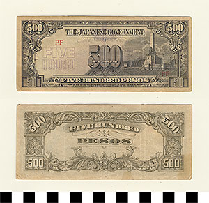 Thumbnail of Bank Note: Japanese Government-Issued Philippine Occupation Fiat, 500 Pesos (1965.01.0143)