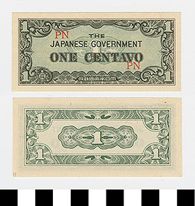 Thumbnail of Japanese Government-Issued Philippine Occupation Fiat Bank Note: 1 Centavo (1992.23.1612H)