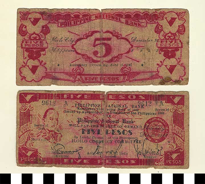 Thumbnail of Philippine Commonwealth Government Iloilo Emergency Circulating Bank Note: 5 Pesos (1992.23.1785)