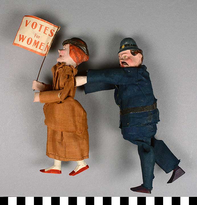Thumbnail of Figurine: Suffragette and Policeman Bobby (2017.06.0257)
