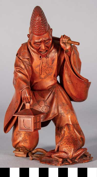 Thumbnail of Okimono: Shinto Priest with Frog (2002.18.0015)