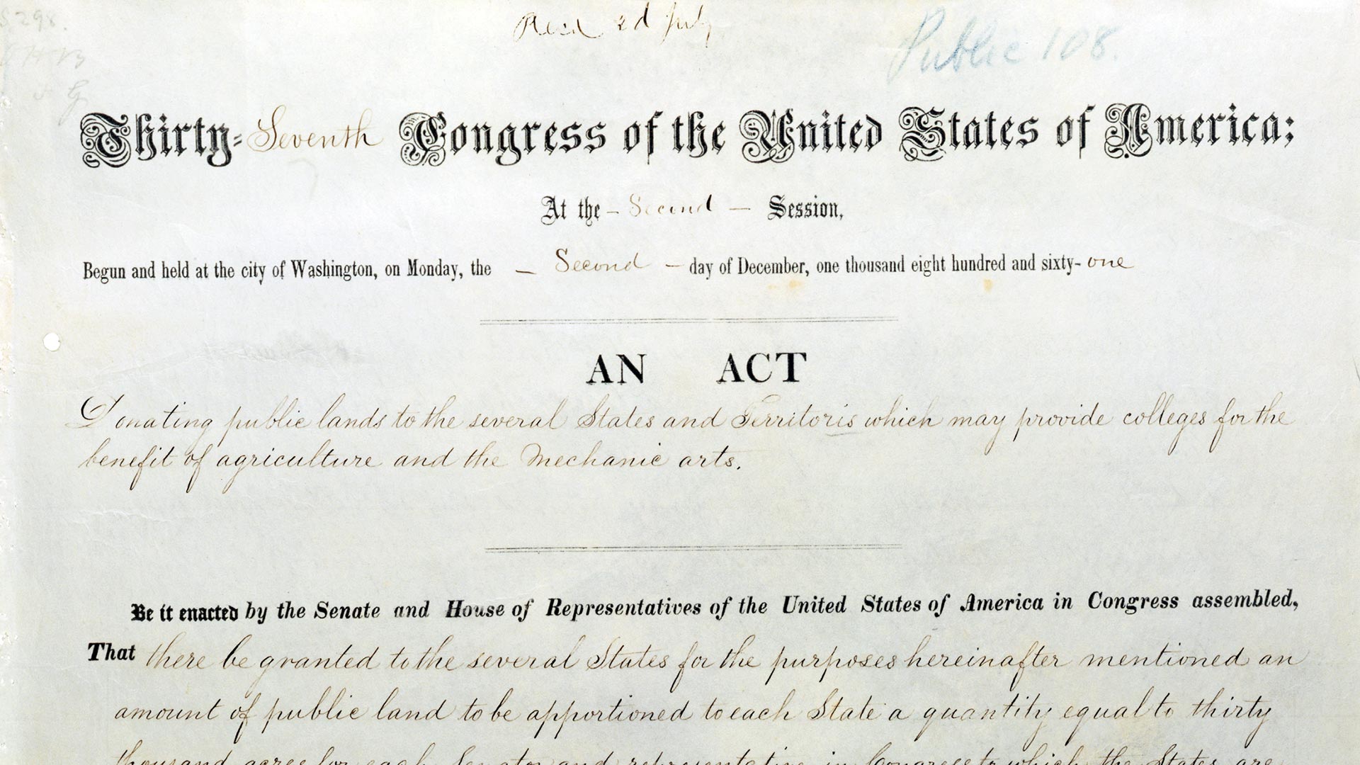 UI150: The Morrill Land Grant Act overview image