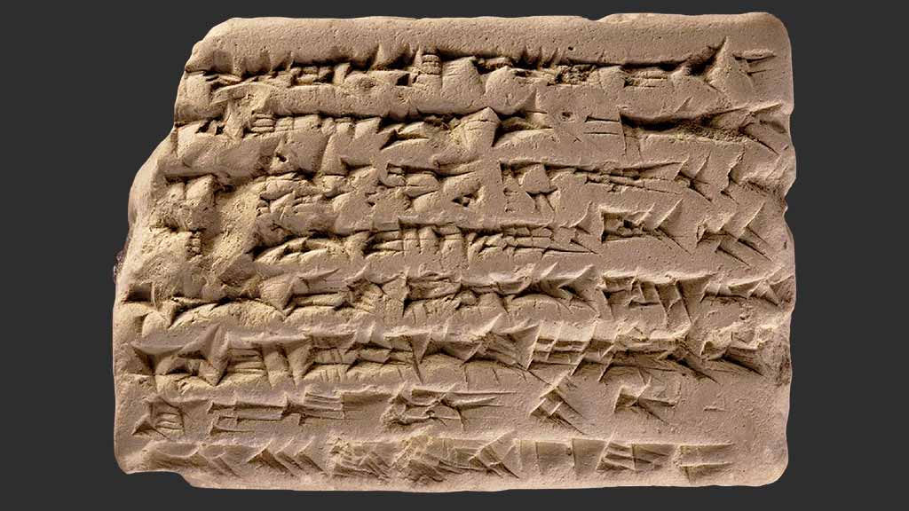 third rectangular tablet with cuneiform