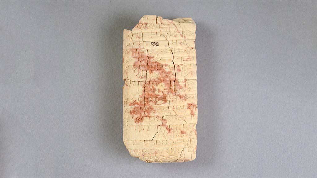 light-colored cuneiform tablet