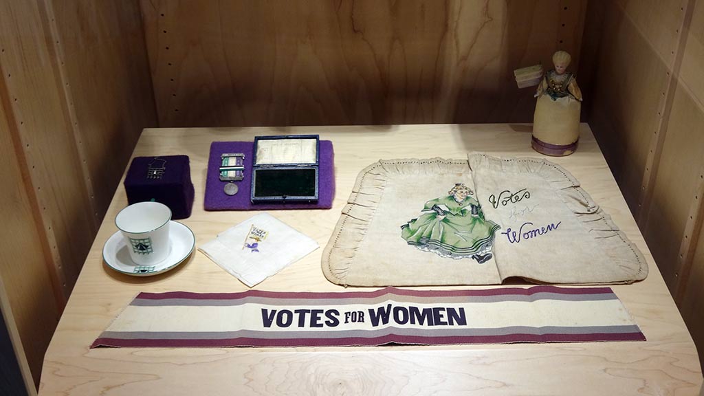 Exhibit Photo: Suffrage and Campaign Memorabilia