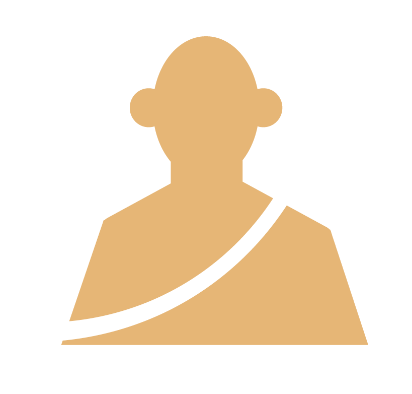 monk silhouette icon