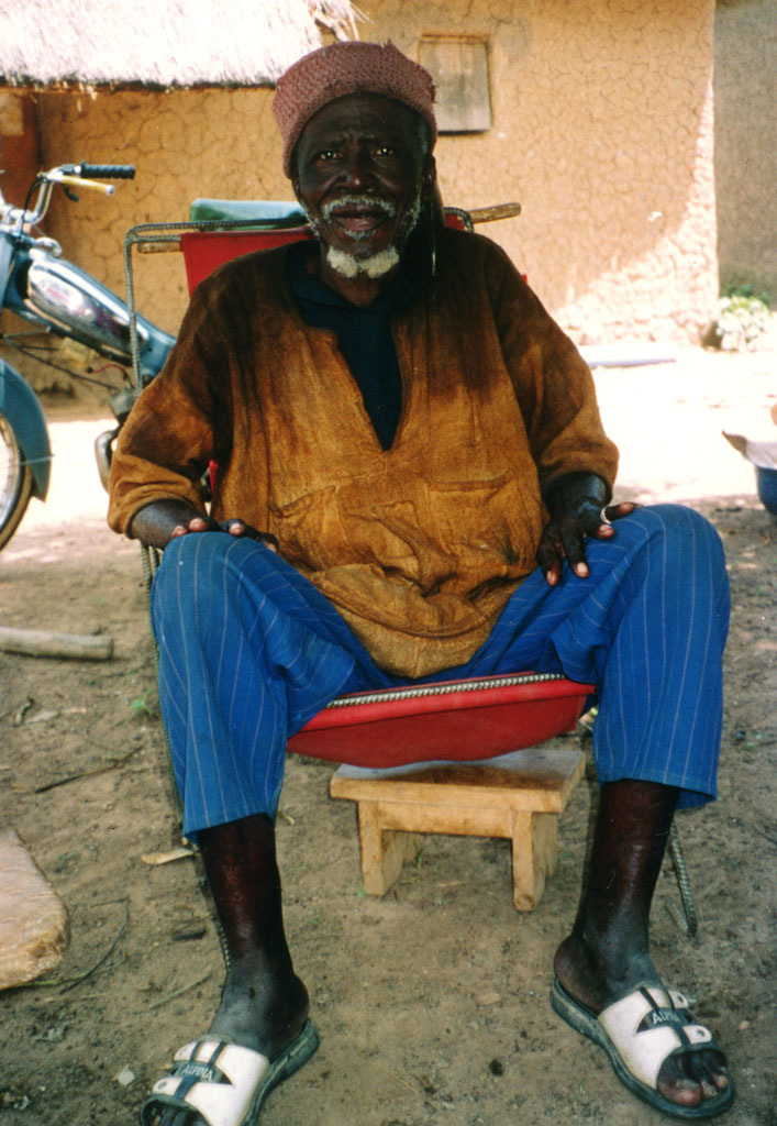 a man sitting in a chair