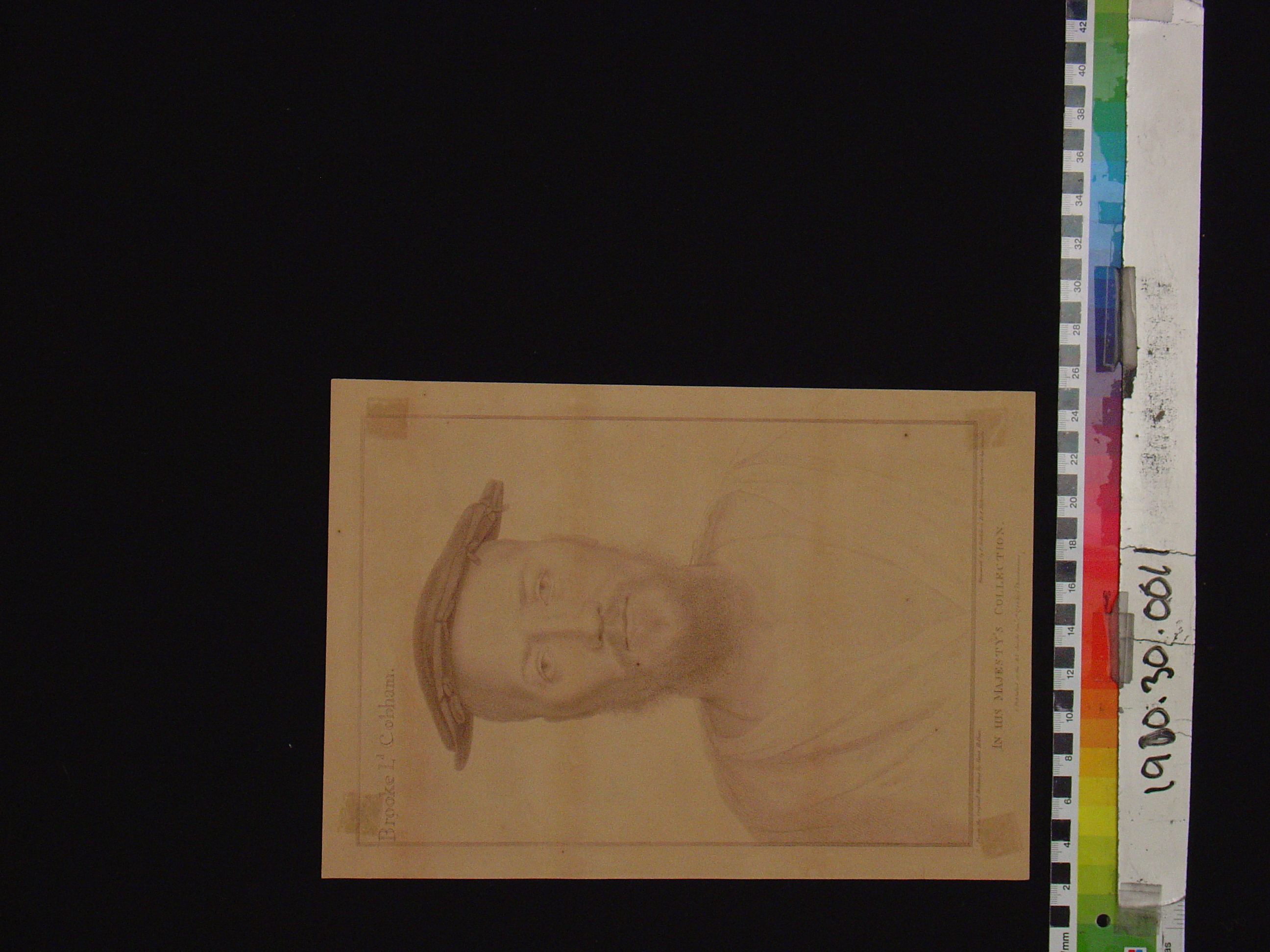 Reproduction Engraving Portrait Of Brooke Lord Cobham Search The 