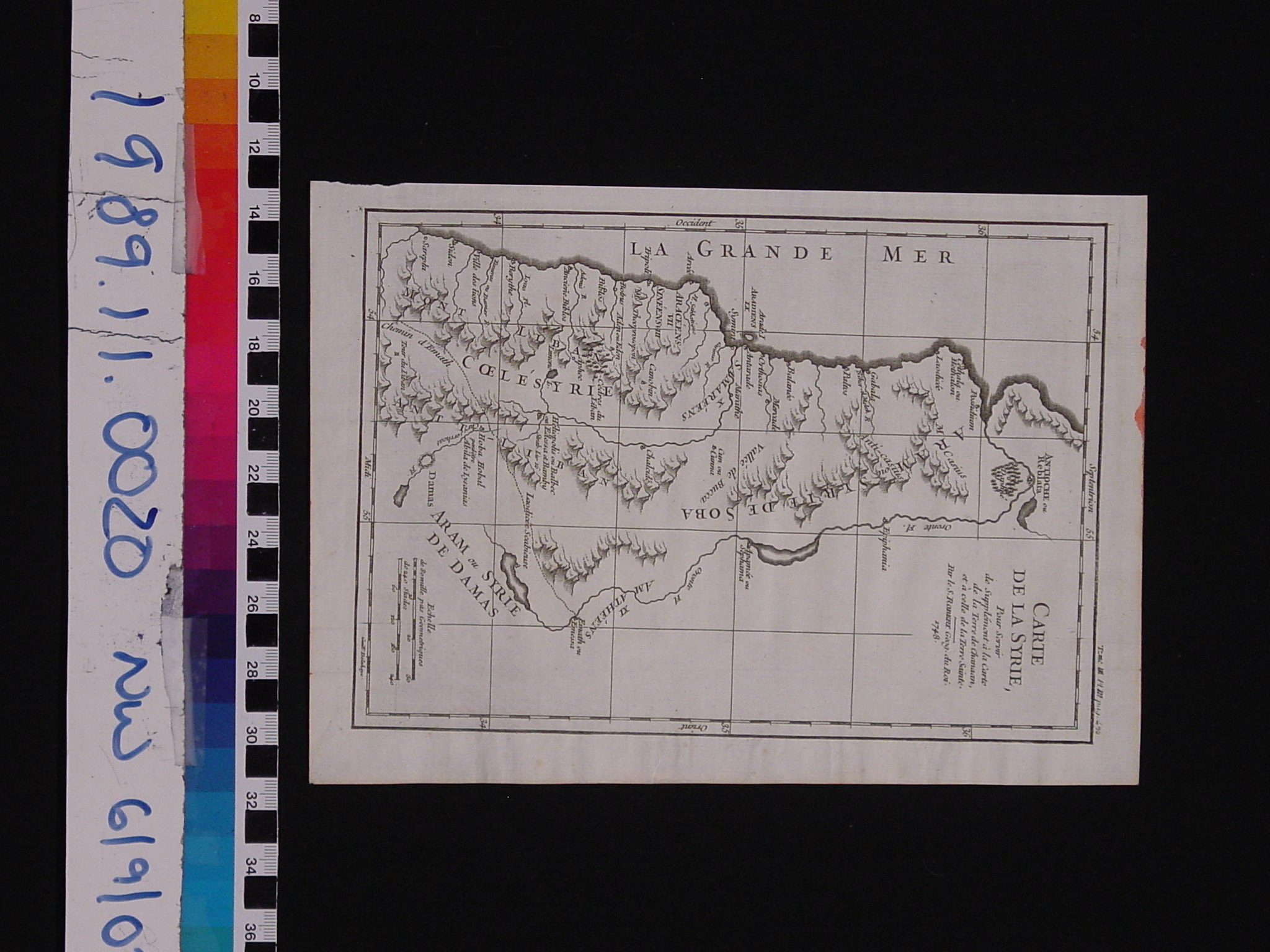 Map: Carte de la Syrie, Search the Collection, Spurlock Museum, U of I