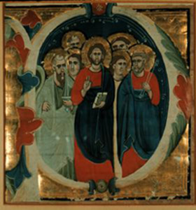 Thumbnail of Folio Illustration: Christ and Six Apostles (1918.04.0001)