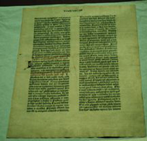 Thumbnail of Folio: A Leaf of the Gutenberg Bible  (1923.07.0001A)
