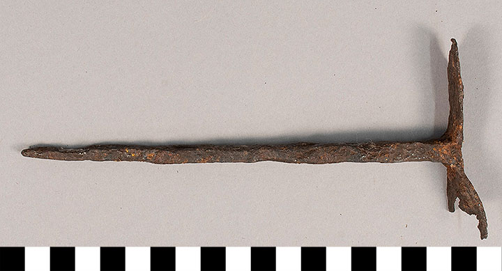 Thumbnail of Iron Tripod Leg (originally nail) (1924.02.0106)