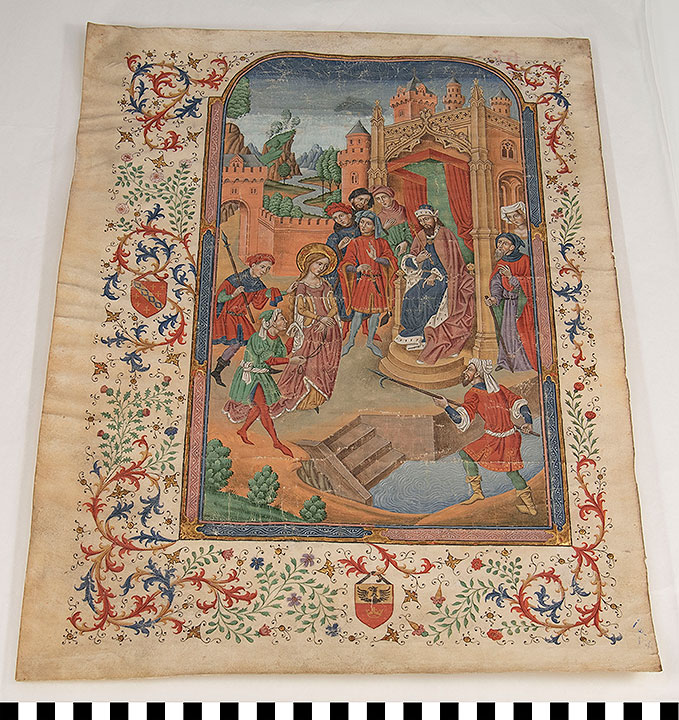 Thumbnail of Forgery of Illustrated Manuscript Page:  Martyrdom of St. Antonia (1928.11.0001)