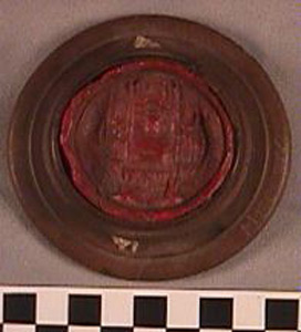 Thumbnail of Plaster Cast Impression of Wax Plaque Seal (1930.02.0001A)