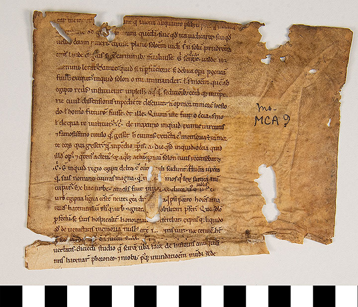 Thumbnail of Manuscript Fragment: Timaeus (Latin Version) (1931.20.0001)