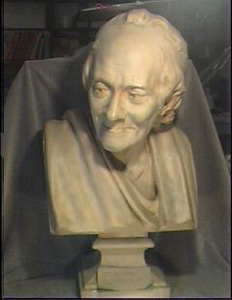 Thumbnail of Plaster Cast of Bust of Voltaire by Houdon (1943.02.0001)