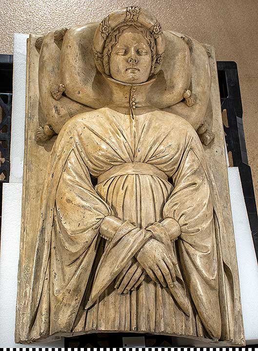 Thumbnail of Plaster Cast, Tomb of Ilaria Del Caretto: Lid Panel (Head) ()