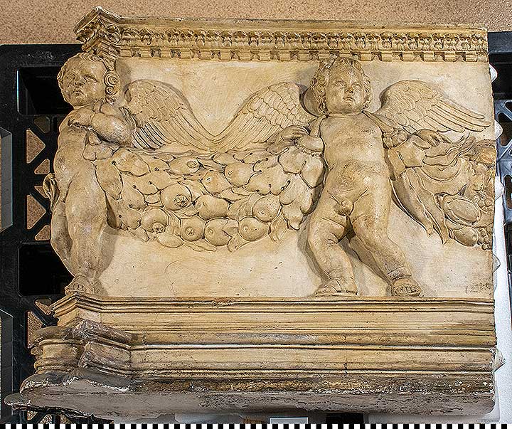 Thumbnail of Plaster Cast, Tomb of Ilaria Del Caretto: Right Side Panel (Head) (1948.01.0059G)