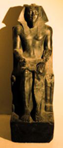 Thumbnail of Plaster Cast Statue of a Seated Pharaoh: Khafre (1948.01.0069)