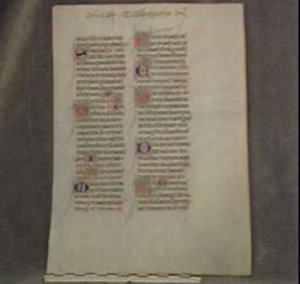 Thumbnail of Manuscript Page: Missal Leaf, Feast of the Transfiguration (1963.01.0068)
