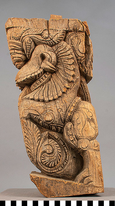 Thumbnail of Temple Cornice Figure: Yali Mythical Creature ()