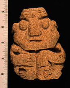 Thumbnail of Warrior Figure with Trophy Head (1990.10.0109)