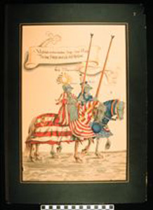 Thumbnail of Reproduction, Lithograph: Print of German Knights (1900.30.0028)