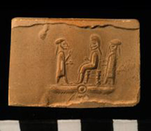 Thumbnail of Plaster Impression of Cylinder Seal by Edith Porada (1900.53.0052B)