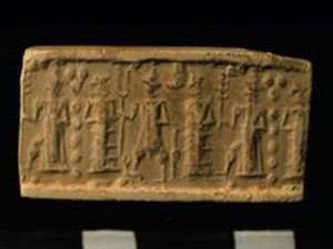 Thumbnail of Seal Impression with Old Babylonian Elements (1900.53.0054B)