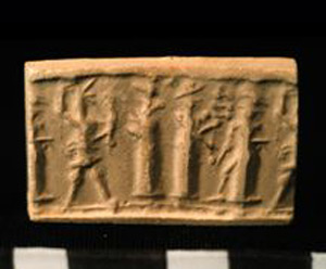 Thumbnail of Impression of Cylinder Seal by Edith Porada (1900.53.0055B)