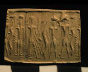 Thumbnail of Impression of Cylinder Seal by Edith Porada  (1900.53.0058B)