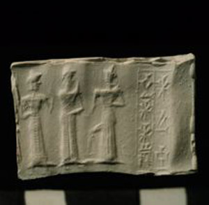 Thumbnail of Plaster Impression of Cylinder Seal by Edith Porada  (1900.53.0065B)