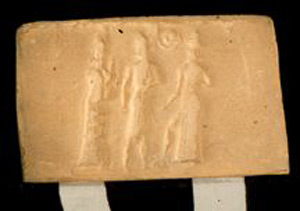 Thumbnail of Plaster Impression of Cylinder Seal by Edith Porada  (1900.53.0067B)