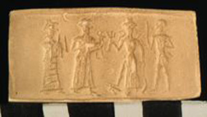 Thumbnail of Plaster Impression of Cylinder Seal by Edith Porada  (1900.53.0070B)
