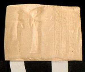 Thumbnail of Plaster Impression of Cylinder Seal by Edith Porada (1900.53.0074B)