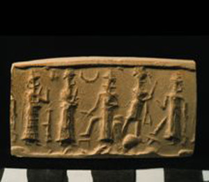 Thumbnail of Plaster Impression of Cylinder Seal (1900.53.0081B)