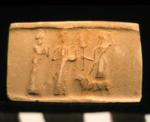 Thumbnail of Plaster Impression of Cylinder Seal by Edith Porada (1900.53.0082B)