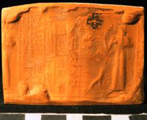 Thumbnail of Plaster Impression of Cylinder Seal by Edith Porada (1900.53.0084B)