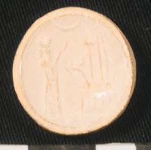 Thumbnail of Plaster Impression of Cylinder Seal by Edith Porada (1900.53.0100B)