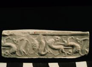 Thumbnail of Plaster Impression of Cylinder Seal by Edith Porada (1900.53.0119B)