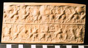 Thumbnail of Plaster Impression of Cylinder Seal by Edith Porada (1900.53.0140B)